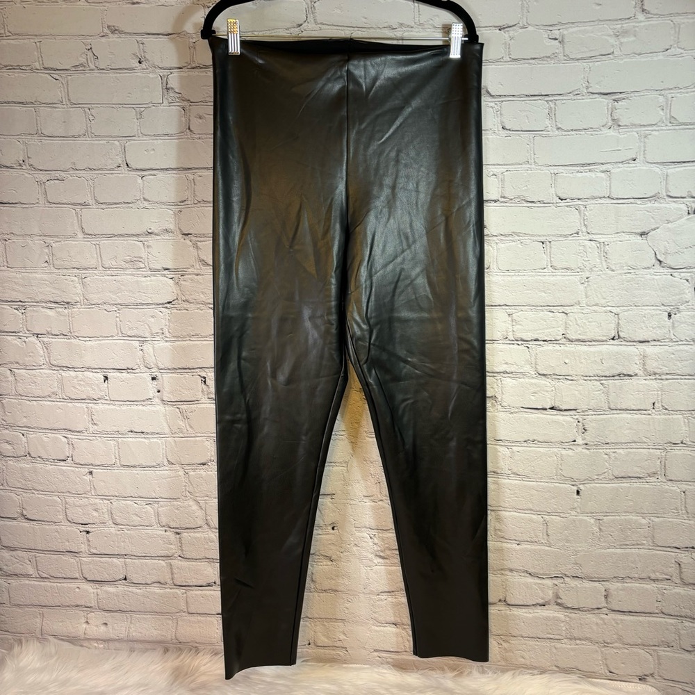 NWT Joie High-Rise Black Faux Leather Leggings